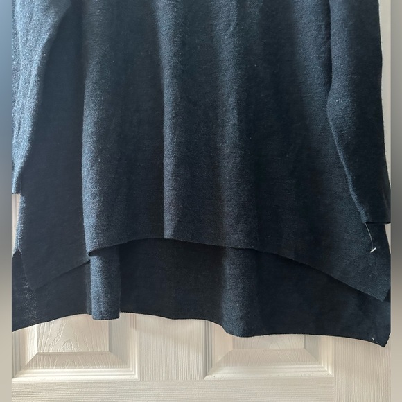Eileen Fisher Navy Blue Long Sleeve Top - Picture 3 of 6